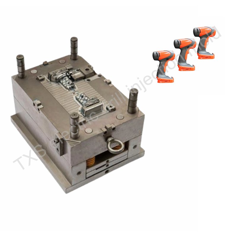 precision electric drill housing plastic injection mold