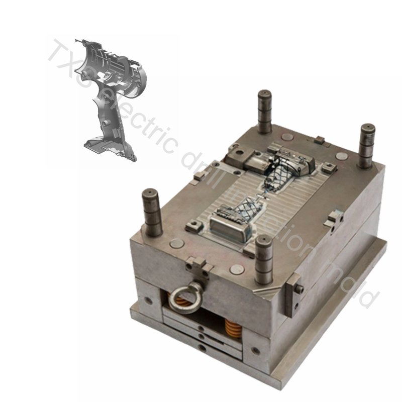precision electric drill housing plastic injection mold